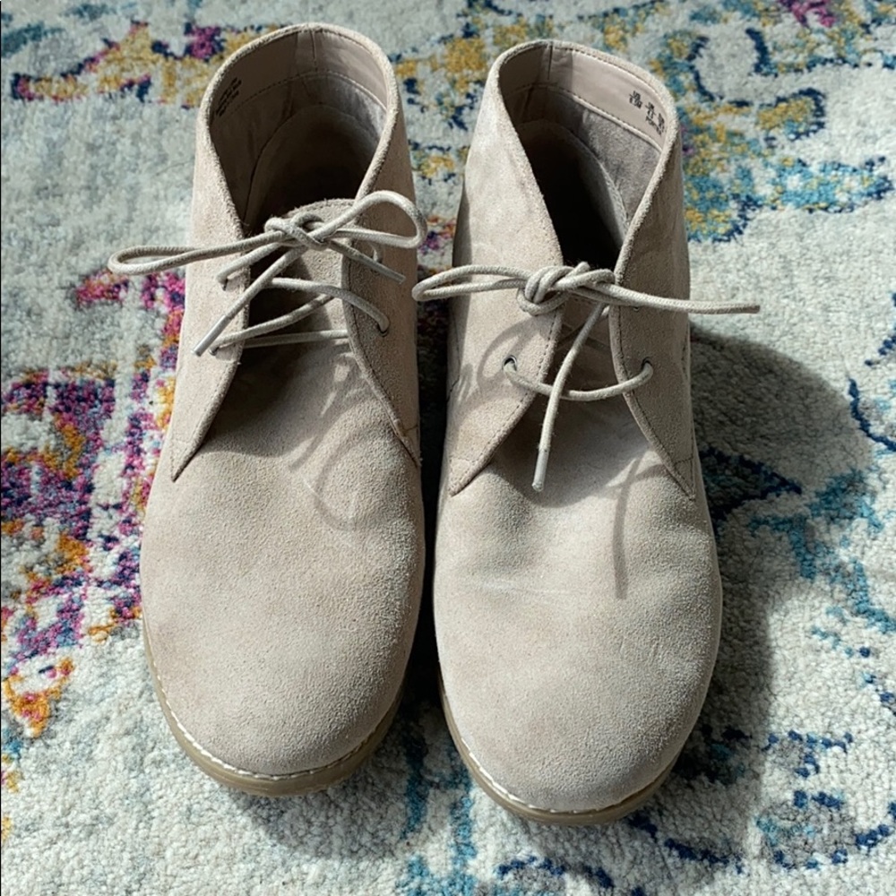 Franco Sarto Grey Suede Shoes